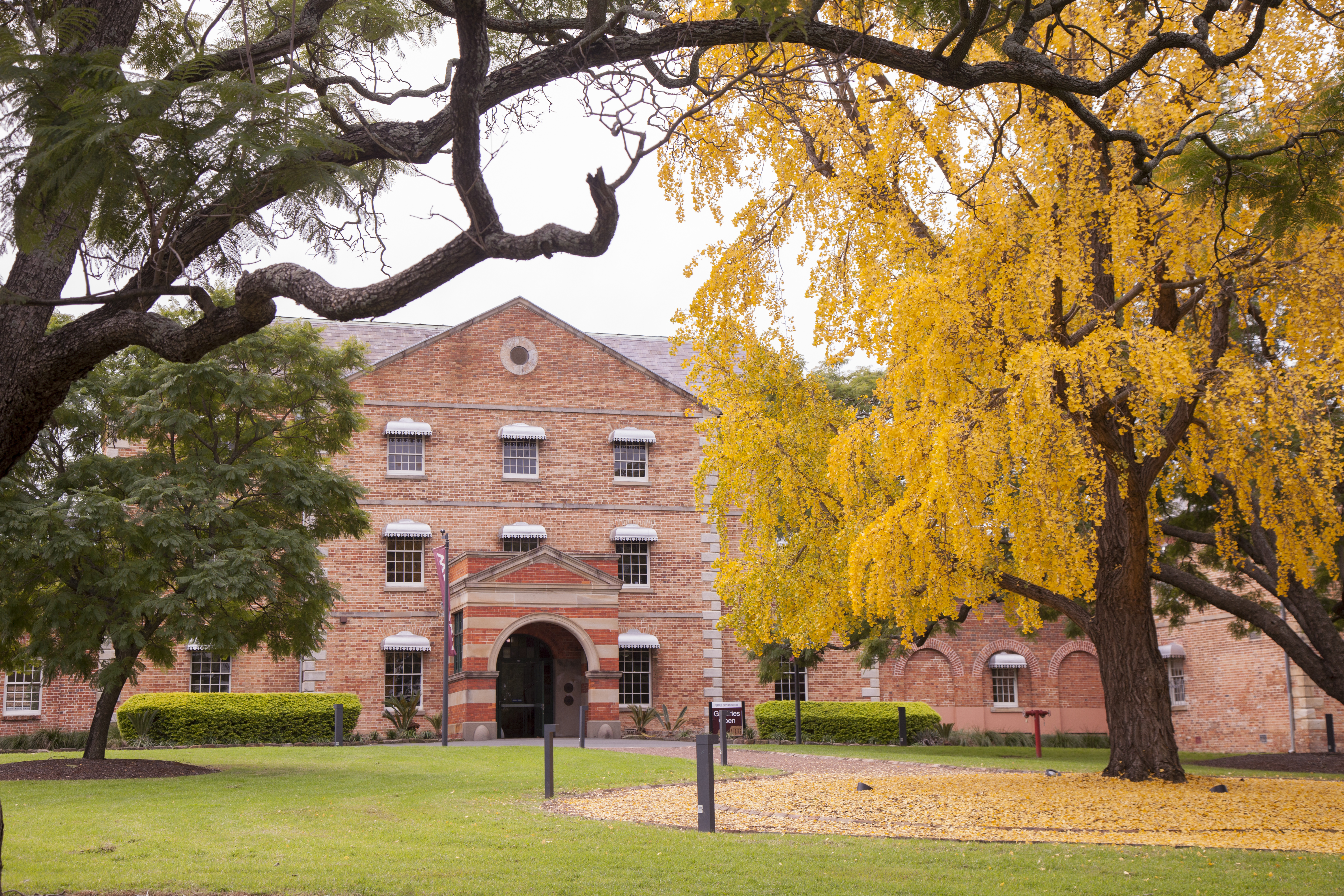 students sitting at campus